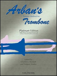 cover ARBANS FAMOUS METHOD PLATINUM EDITION TROMBONE BK/CD P.O.P. cover